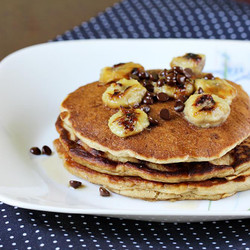 Eggless Banana Pancakes