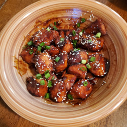 Glazed Salmon Bites