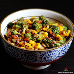 Broccoli Corn Carrot Stir Fry