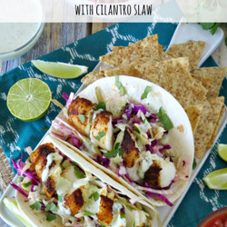 Blackened Fish Tacos With Cilantro Slaw