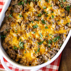 Keto Ground Beef Casserole