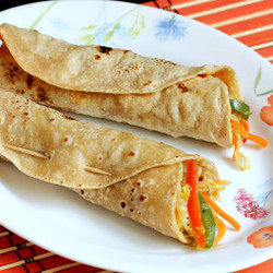 Veg Roll Recipe (chapati Roll)