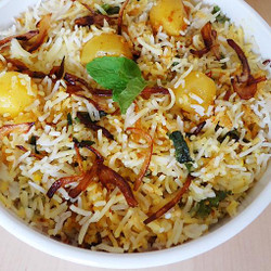 Aloo Biryani (Dum Potato Biryani)