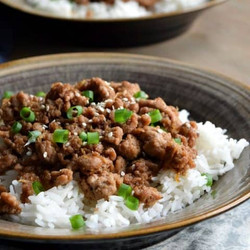 Korean Ground Turkey &amp; Rice Bowls