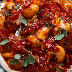 Butter Beans With Roasted Cherry Tomatoes