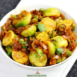 Brussels Sprouts Curry (Indian Sabzi)