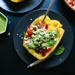 Mediterranean Spaghetti Squash Bowls