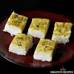 Coconut Burfi (Nariyal Barfi)