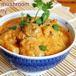 Aloo Mushroom Curry (Potato Mushroom Gravy)