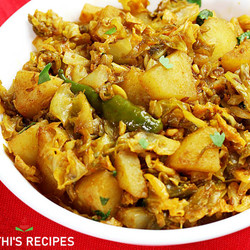 Cabbage Sabzi ( Cabbage Potato Recipe)