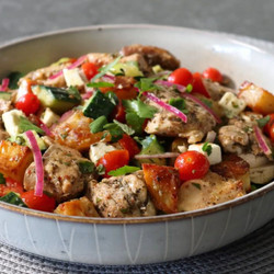 Greek Chicken And Potato Bowl