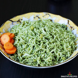 Palak Rice Recipe (Spinach Rice)