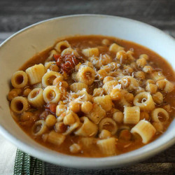 Zuppa Di Pasta E Ceci (soup Of Pasta And Chickpeas)