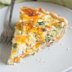 Broccoli Cheese Quiche