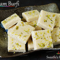 Badam Burfi | Badam Katli | Almond Burfi