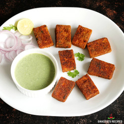 Pan Fried Paneer Recipe (Paneer Fry)