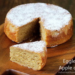 Eggless Apple Cake