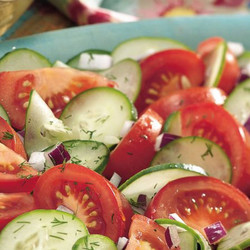 Dilled Cucumber And Tomato Salad