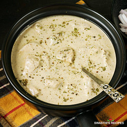 Malai Chicken Recipe (Creamy White Chicken Curry)