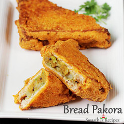 Bread Pakora Recipe (Bread Pakoda)