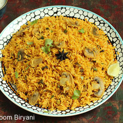 Mushroom Biryani Recipe