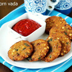 Sweet Corn Vada Recipe