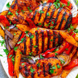 Grilled Sriracha Barbecue Chicken