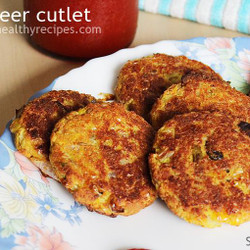 Paneer Cutlet (Paneer Tikki Snack)