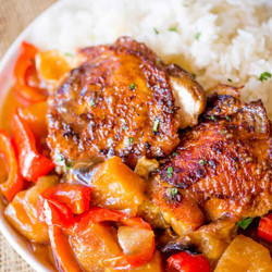 Slow Cooker Hawaiian Pineapple Chicken