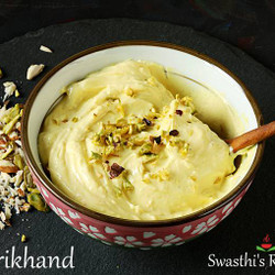 Shrikhand Recipe (Flavored Yogurt)