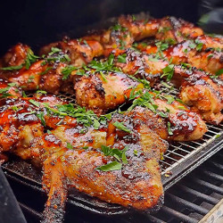 Hawaiian-style (huli-huli) Chicken Wings