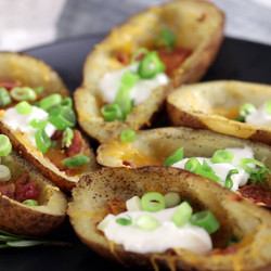 Oven Baked Potato Skins