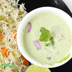 Mint Raita Recipe (Raita Chutney)