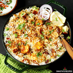 Paneer Biryani Recipe (Restaurant Style)