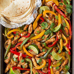 Sheet Pan Chicken Fajitas