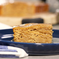 Sweet Potato Cake With Ginger Milk Glaze