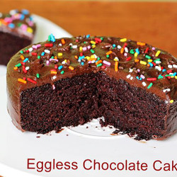 Eggless Chocolate Cake Recipe