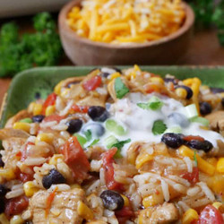 Chicken Enchilada Casserole With Rice