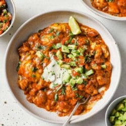 Keto Chicken Enchilada Bowls