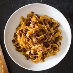 Weeknight Tagliatelle With Bolognese Sauce