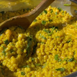 Creamy Turmeric Chickpeas And Couscous