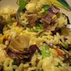 Italian Rice Salad With Radicchio, Taleggio Cheese And Olive Vinaigrette