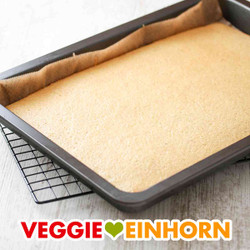Veganer Biskuit für Tiramisu