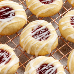 Raspberry Thumbprint Cookies