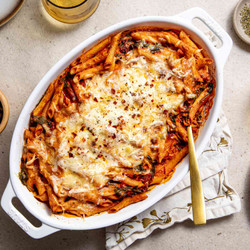 Creamy Sun-dried Tomato &amp; Roasted Red Pepper Casserole