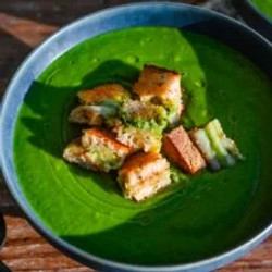 Super Green Sheet Pan Soup