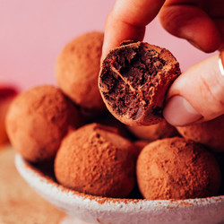 Fudgy Dark Chocolate Sweet Potato Truffles