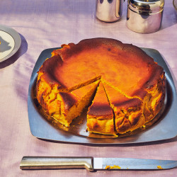 Pumpkin Basque Cheesecake
