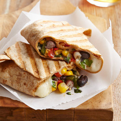 Black Bean-queso Wraps
