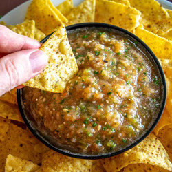 Roasted Tomato And Tomatillo Salsa